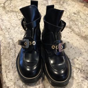 Balenciaga Ceinture Leather Boots